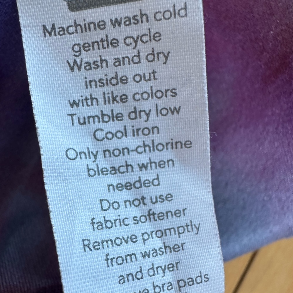 ATHLETA Conscious Crop Bra Tank Supernova Marble Tie Dye - Picture 8 of 9